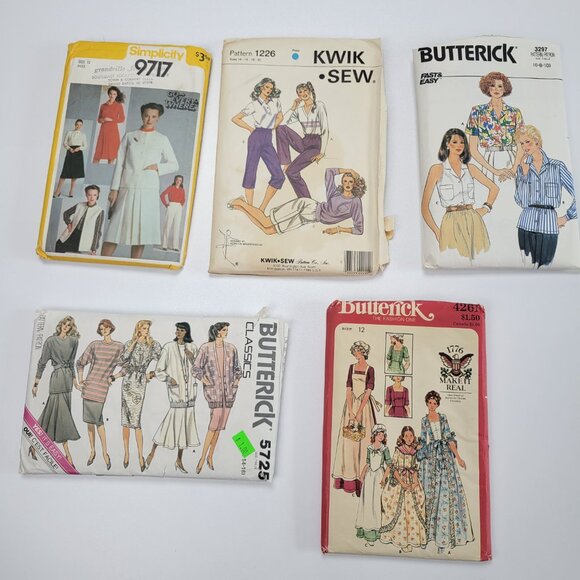 Lot of 21 Vintage Sewing Patterns Womens, Teens, Men Mixed  Brands - Picture 4 of 9